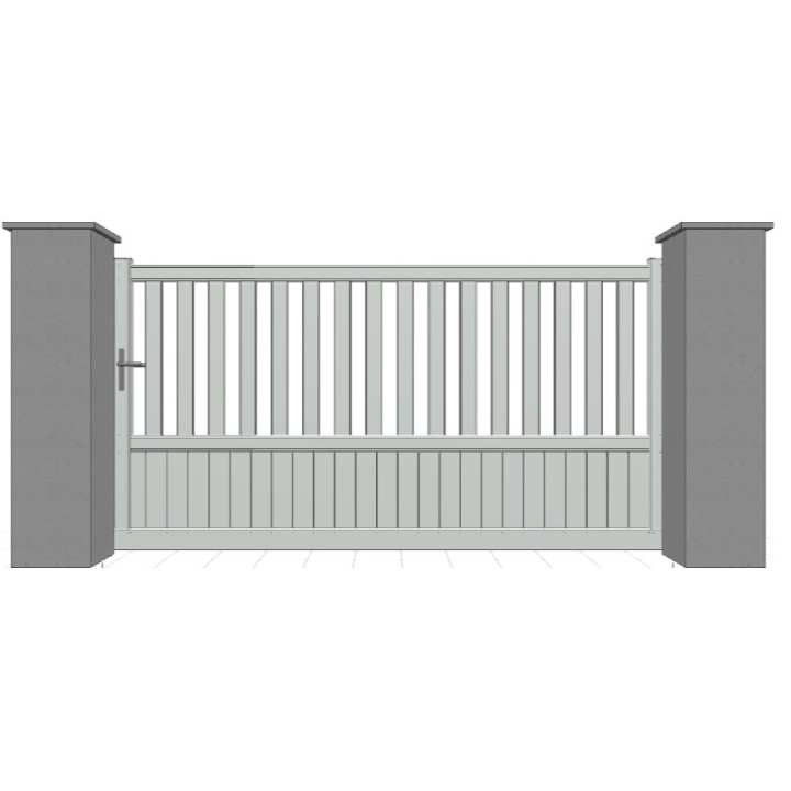 PORTAIL ALUMINIUM COULISSANT BALLAST - portail automatique sur mesure