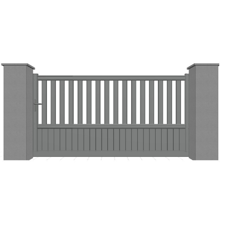 PORTAIL ALUMINIUM COULISSANT BALLAST - portail automatique sur mesure