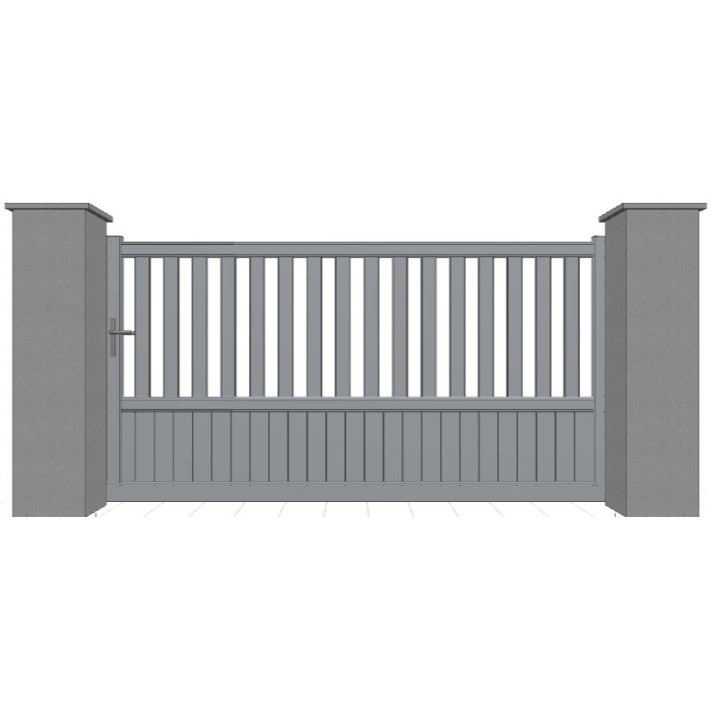 PORTAIL ALUMINIUM COULISSANT BALLAST - portail automatique sur mesure