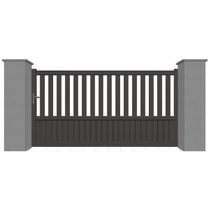 PORTAIL ALUMINIUM COULISSANT BALLAST - portail automatique sur mesure