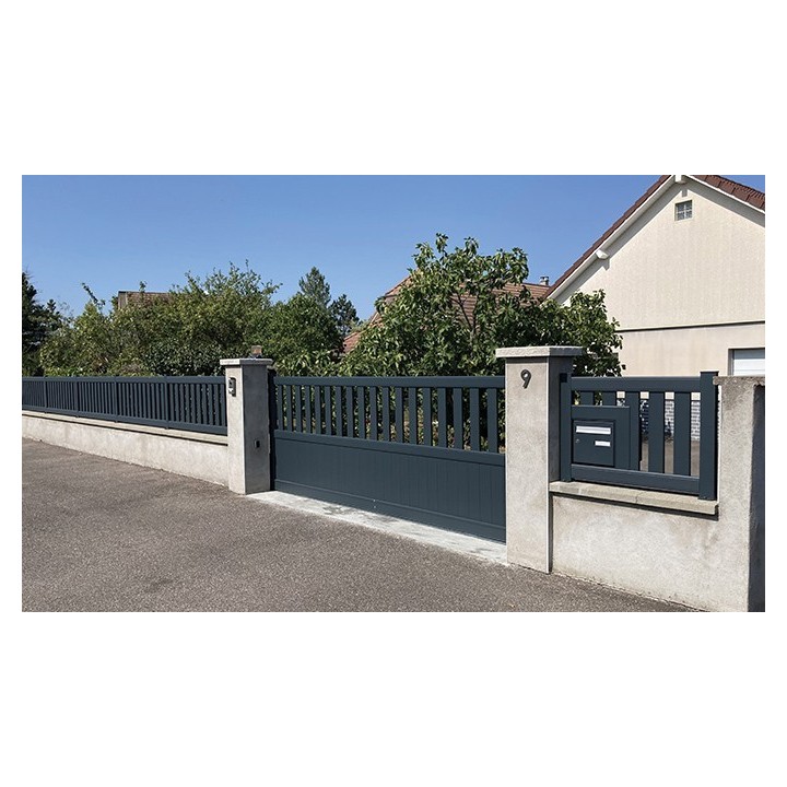 Portail ALUMINIUM battant GLENAN - portail alu battant