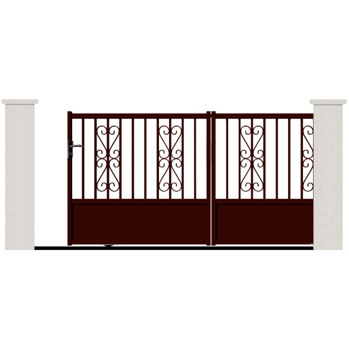 PORTAIL ALUMINIUM BATTANT GREUZE- portail aluminium