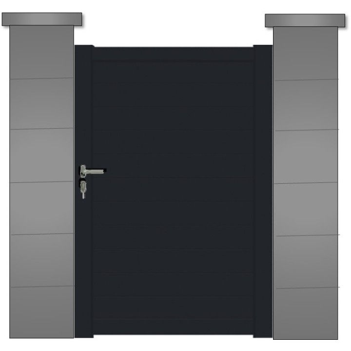 Portillon ALUMINIUM VERMONT - portillon aluminium sur mesure