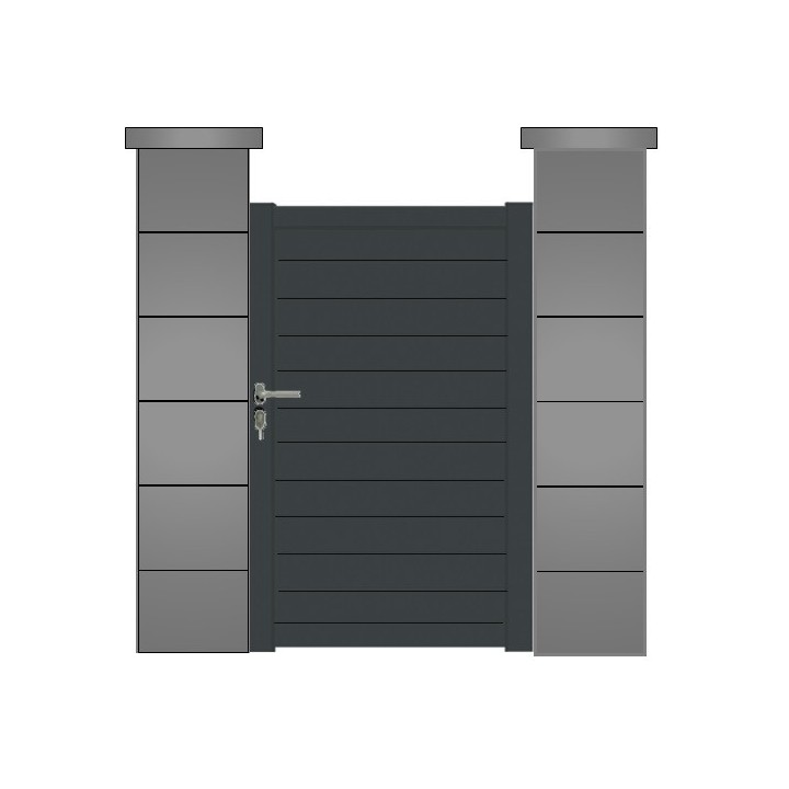 Portillon ALUMINIUM VERMONT - portillon aluminium sur mesure