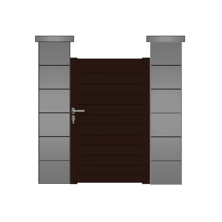 Portillon ALUMINIUM VERMONT - portillon aluminium sur mesure