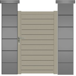Portillon ALUMINIUM VERMONT - portillon aluminium sur mesure