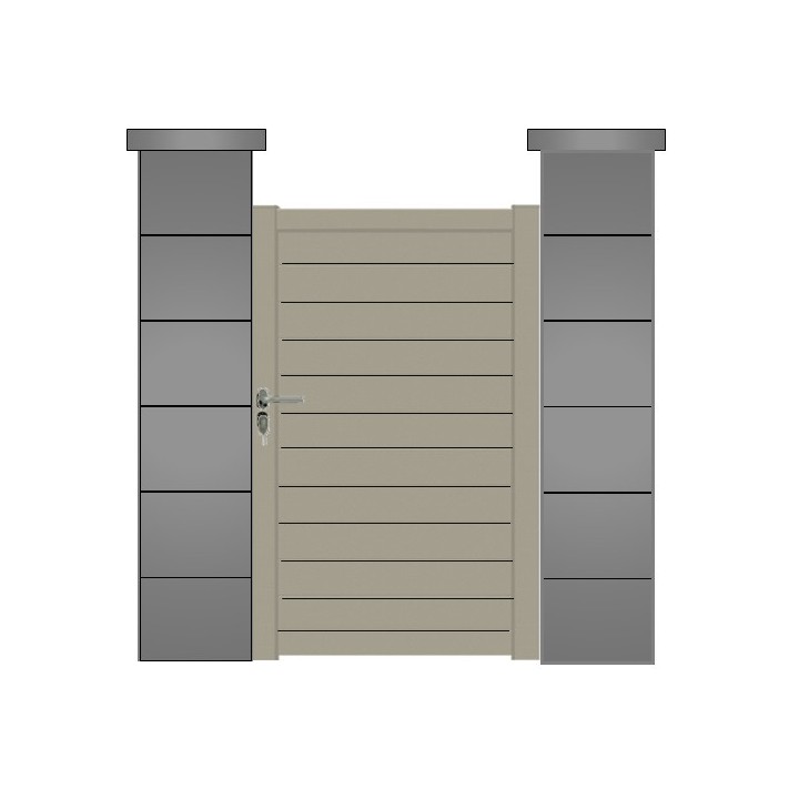 Portillon ALUMINIUM VERMONT - portillon aluminium sur mesure