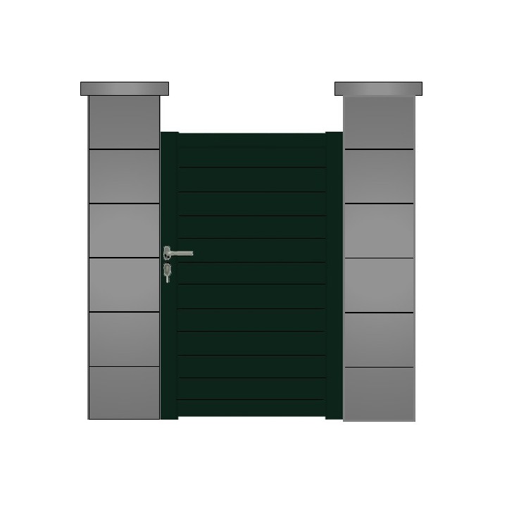 Portillon ALUMINIUM VERMONT - portillon aluminium sur mesure